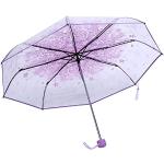 Paraguas lila de carácter romántico floreados talla XXS 