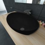 Muebles negros de cerámica de baño modernos con acabado brillante 