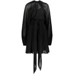 Vestidos negros de chifón de manga larga mini manga larga Maison Martin Margiela talla XS para mujer 