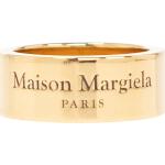 Anillos amarillos de oro de plata con logo Maison Martin Margiela para mujer 