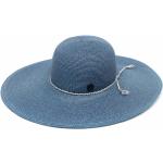 Sombreros azules de paja de paja  rebajados Maison Michel talla S para mujer 