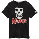 Malfits Camiseta Unisex Men Rock Band Skull Logo Black Top
