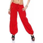 Pantalones bombachos rojos ancho W36 Malito con cinturón talla XL para mujer 