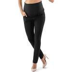 Pantalones premamá negros de denim tallas grandes talla XS para mujer 
