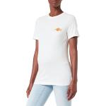 Camisetas orgánicas blancas de algodón de manga corta rebajadas sin mangas con cuello redondo MAMA LICIOUS talla XS de materiales sostenibles para mujer 