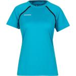 Camisetas deportivas azules de jersey rebajadas de verano Mammut talla XL para mujer 