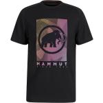 Camisetas deportivas negras de poliester rebajadas con logo Mammut Trovat talla S para hombre 