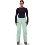Pantalones verdes de poliamida de montaña impermeables Mammut Haldigrat talla M de materiales sostenibles para mujer 