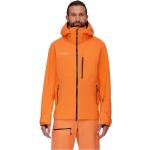 Chaquetas impermeables deportivas naranja tallas grandes impermeables, transpirables con capucha Mammut talla XXL para hombre 