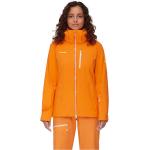 Chaquetas impermeables deportivas naranja impermeables, transpirables con capucha Mammut talla S para mujer 
