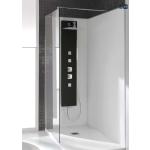 Mampara de ducha panel fijo con posibilidad de hoja batiente - Screen - Baños 10