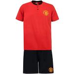 Equipaciones Manchester rojas de algodón Manchester United F.C. con logo talla L para hombre 