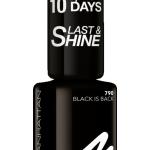 Manhattan Make-up Uñas Last & Shine Nail Polish No. 790 Black Is Back 8 ml