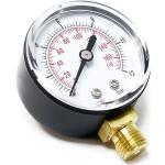 Manómetro radial medidor de presión para vaso de expansión DN8 (1/4) 12,9mm 0-12bar 0-170 PSI