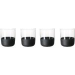 Vasos negros de vidrio de whisky Villeroy & Boch Manufacture Rock 