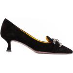 Zapatos negros de ante de tacón rebajados con tacón de 5 a 7cm con pedrería talla 38,5 para mujer 
