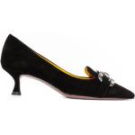 Zapatos negros de ante de tacón rebajados con tacón de 5 a 7cm con pedrería talla 40 para mujer 