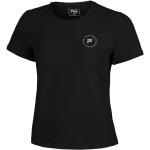 Camisetas negras de algodón de manga corta manga corta talla XS para mujer 