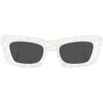 Gafas blancas de acetato con logo Prada Eyewear talla 5XL para mujer 