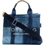 Tote bags azules de algodón rebajadas con logo Marc Jacobs para mujer 