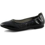 Marc Shoes Aurelia, Bailarinas Mujer, Negro (Suede Lamina Black 00856), 39 EU