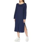 Vestidos azul marino de lino de lino maxi informales Meraki talla M para mujer 