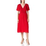 Vestidos plisados rojos de chifón Truth & Fable talla L para mujer 