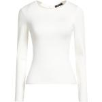 Camisetas blancas de viscosa de cuello redondo rebajadas manga larga con cuello redondo de punto Guess Marciano talla XS para mujer 