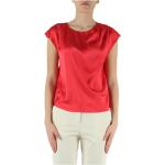 Camisetas rojas de poliester de manga corta manga corta con cuello redondo informales Guess Marciano talla XL para mujer 