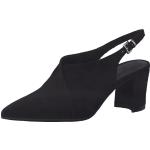Zapatos negros de sintético de tacón Marco Tozzi talla 38,5 para mujer 
