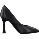 Zapatos negros de cuero de tacón rebajados Marco Tozzi talla 37 para mujer 