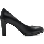 Zapatos negros de sintético de tacón rebajados oficinas Marco Tozzi talla 39 para mujer 