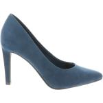 Zapatos azules de tela de tacón Marco Tozzi talla 39 para mujer 