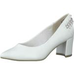 Zapatos blancos de sintético de tacón con tacón de 3 a 5cm Marco Tozzi talla 36 para mujer 