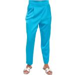 Pantalones ajustados azules de poliester rebajados MARELLA talla XS para mujer 