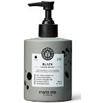 Maria Nila Colour Refresh, Black 300 ml, mascarilla para cabello negro, pigmentos semipermanentes, 100 % vegano y libre de sulfatos/parabenos