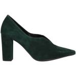 Zapatos verdes de ante de tacón con tacón cuadrado Marian talla 39 para mujer 