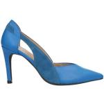 Zapatos azules neón de ante de tacón Marian talla 36 para mujer 