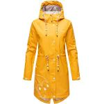 Abrigos amarillos con capucha  con cuello alto impermeables Marikoo talla M para mujer 