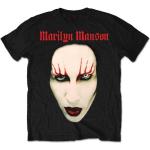 Marilyn Manson Camiseta de manga corta Unisex Red Lips Black 2XL