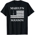 Marilyn Manson – Flag and Logo Camiseta