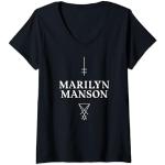 Marilyn Manson – Satan Cross Camiseta Cuello V