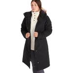 Abrigos negros de plumas con capucha  impermeables Marmot con volantes talla L para mujer 