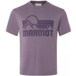 Camisetas moradas rebajadas Marmot para hombre 
