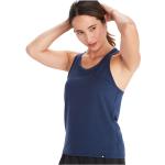 Camisetas deportivas azules de poliester rebajadas sin mangas Marmot talla L para mujer 