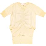 Camisetas amarillas de paja de manga corta manga corta bohemias de punto MARNI talla XS para mujer 
