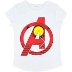 Camisetas orgánicas blancas Avengers Clásico talla M de materiales sostenibles para mujer 