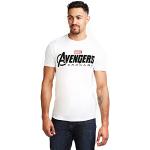 Camisetas blancas de algodón con capucha Avengers manga corta con cuello redondo con capucha talla S para hombre 