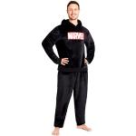 Pijamas polar negros de poliester Marvel tallas grandes talla XXL para hombre 