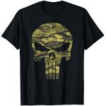 Marvel The Punisher Camo Skull Symbol Camiseta